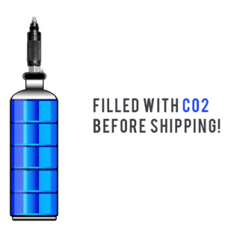 AirForce CO2 Adapter with Filled 12-oz. CO2 tank, fits Condor, Talon & Talon SS
