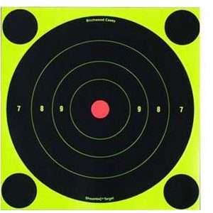Birchwood Casey Shoot-N-C Targets, 8" Bullseye, 50 Targets + 200 Pasters