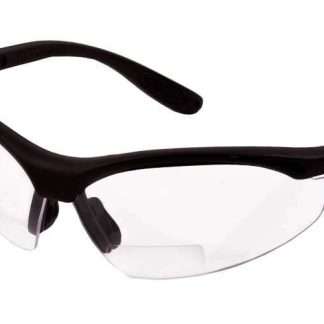 Radians Pro RX 2.0+ Bi-Focal Shooting Glasses, Clear Lenses, Adj. Temples
