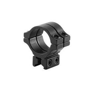BKL Single 30mm Double Strap Ring, 3/8" or 11mm Dovetail, 1" Long, Low, Black