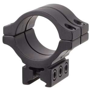 BKL Single 30mm Double Strap Ring, 3/8" or 11mm Dovetail, 1.263" Long, Low, Black