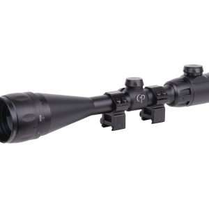CenterPoint 6-20x50 AO Rifle Scope, Illuminated TAG-Style Reticle, 1" Tube, Picatinny Rings