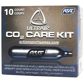 ASG Ultrair 12gr. CO2 Cartridge 10 pcs (9 std./1 lubricated)