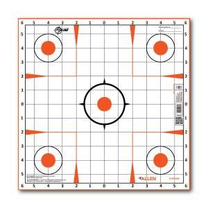Allen Company EZ Aim Sight-In Grid Target, 12"x12", 12-pack