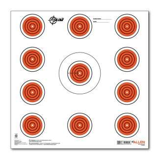 Allen Company EZ Aim 11 Spot Indoor Target, 12"x12", 13-pack