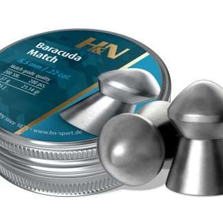 H&N Baracuda Match .22 Cal, 21.14 Grains, Round Nose, 200ct