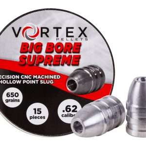 Hatsan Vortex Big Bore Supreme Slugs .62 Cal, 650gr, Hollowpoint, 30ct