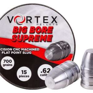 Hatsan Vortex Big Bore Supreme Slugs .62 Cal, 700gr, Flat Nose, 30ct