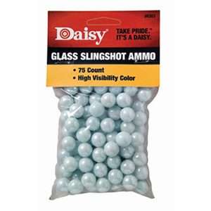 Daisy 1/2" High Visibility Glass Slingshot, 75ct