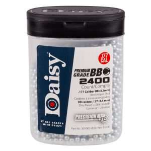 Daisy Premium Grade .177 Cal, 5.1 Grains, Zinc Plated BBs, 2400ct