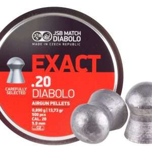 JSB Diabolo Exact .20 Cal, 13.73 Grains, Domed, 500ct