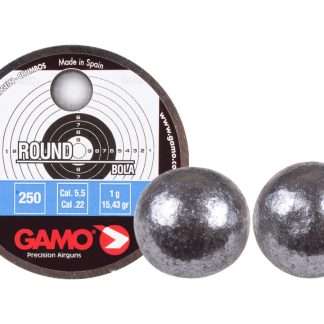 Gamo Round .22 Cal, 15.43 Grains, Lead Balls, 250ct