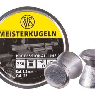 RWS Meisterkugeln Standard .22 Cal, 14.0 Grains, Wadcutter, 250ct