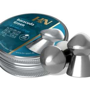 H&N Baracuda Green .22 Cal, 12.35 Grains, Domed, Lead-Free, 200ct
