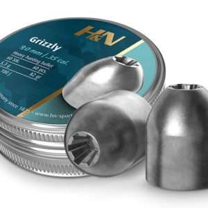 H&N Grizzly Pellets, .357 Cal, 82 Grains, Hollowpoint, 85ct