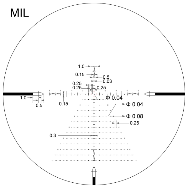 3765839999 – Missouri Airguns SH-4J 6-24X50 FFP Illuminated VHR/VPR - Zero Stop - 34mm Tube