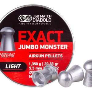 JSB Exact Jumbo Monster Light .22 Cal, 20.83 Grains, Domed, 200ct