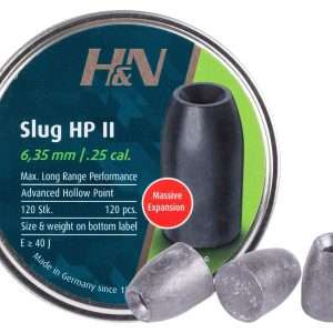 H&N Slug HP II, .249 Cal, 30 Grains, Hollowpoint, 120ct