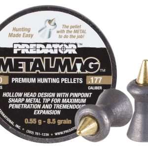 Predator Metalmag Pellets, .177 Cal, 8.5 Grains, Pointed, 200ct