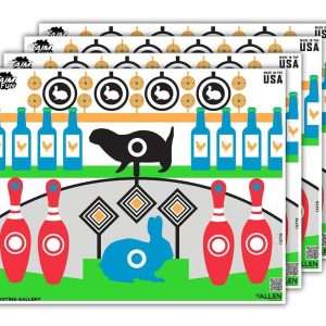 Allen Company EZ Aim Fun Shooting Gallery Target, 24"x19", 4-pack