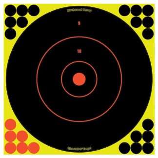 Birchwood Casey Shoot-N-C Bullseye Targets, 12", 5 Targets + 120 Pasters