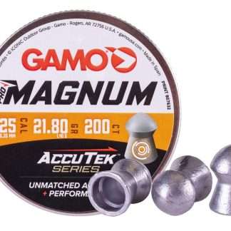 Gamo AccuTek Series Pro Magnum .25 Cal, 21.8gr, Domed, 200ct