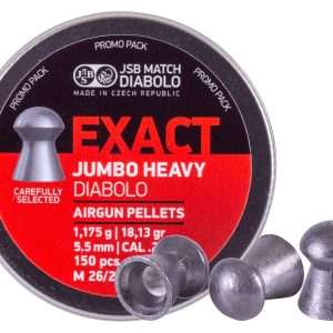JSB Match Diabolo Exact Jumbo Heavy .22 Cal, 18.13 Grains, Domed, 150ct