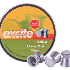 H&N Excite Econ II .22 Cal, 13.12 Grains, Wadcutter, 250ct