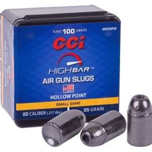 CCI High Bar Air Gun Slugs, .22 Cal, 35gr, Hollow Point, 100ct