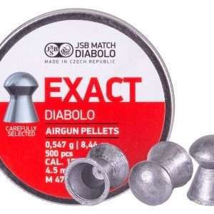 JSB Match Diabolo Exact .177 Cal, 8.44 Grains, Domed, 500ct, 4.50mm