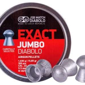 JSB Diabolo Exact Jumbo .22 Cal, 15.89 Grains, Domed, 500ct, 5.51mm