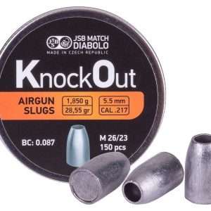 JSB KnockOut Slugs .217 Cal, 28.55gr, Hollowpoint, 200ct