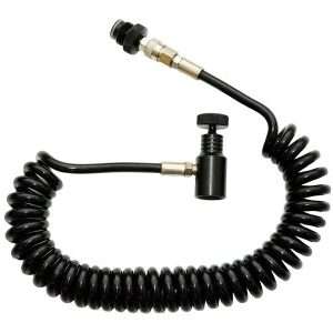 Valken Coiled Remote Line with Female Quick Disconnect